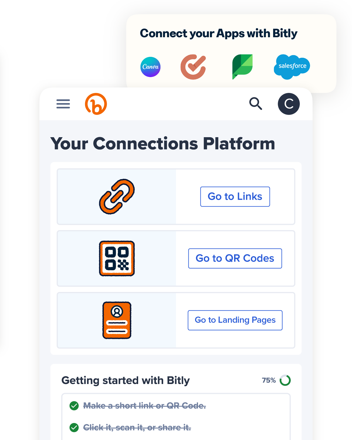 Bitly Connections Platform UI