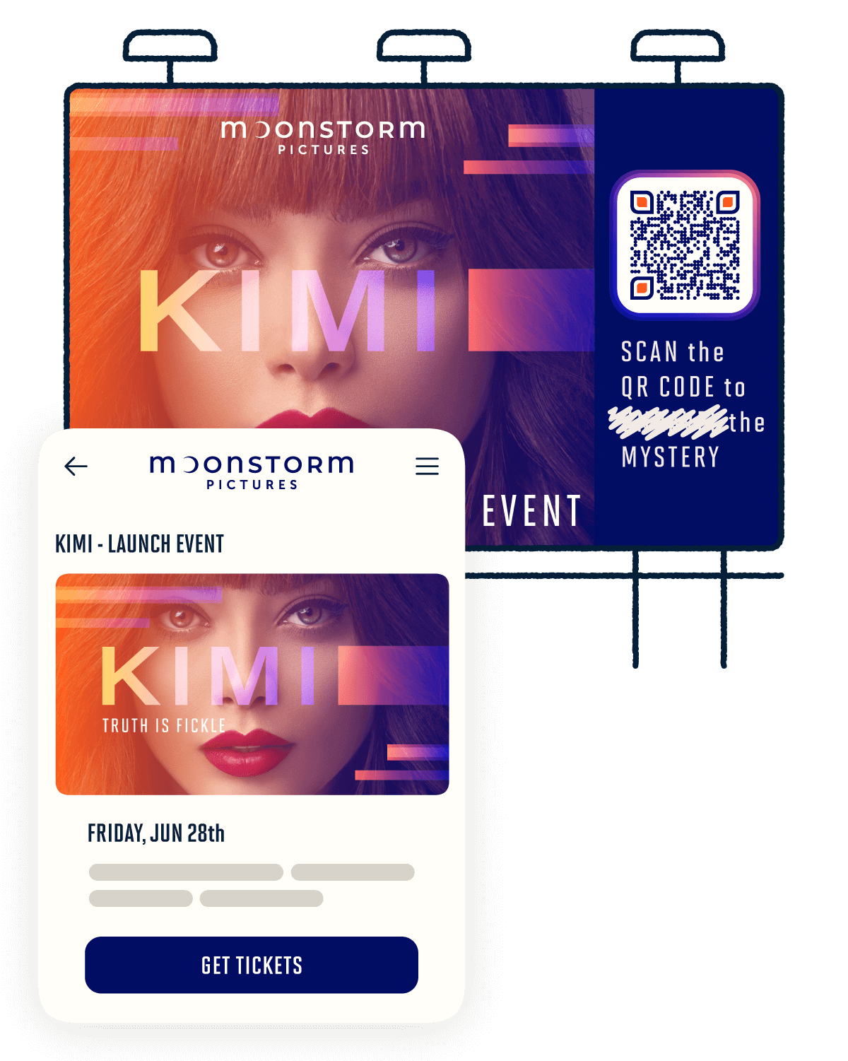 Sample launch event screen