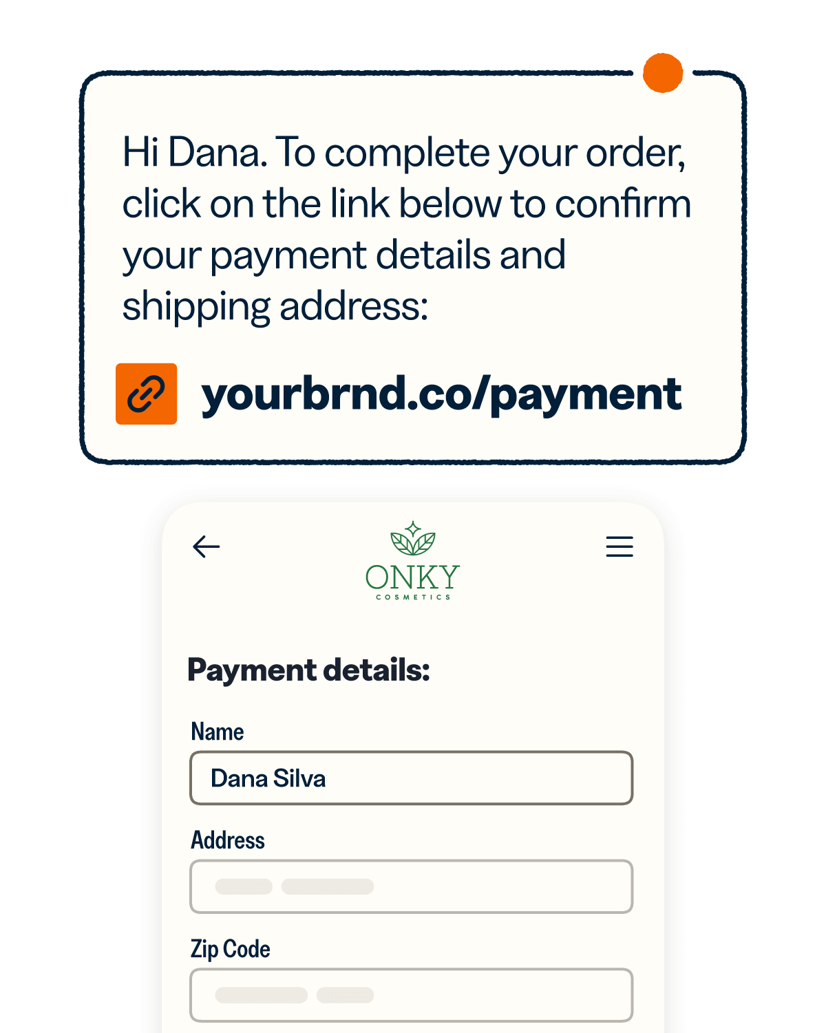 SMS payment processing