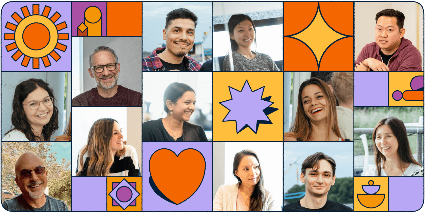 Pictures of people at Bitly