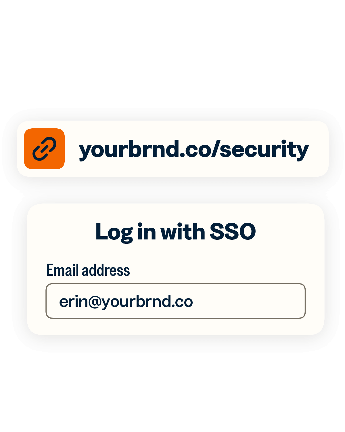 Custom short link pointing to SSO log in