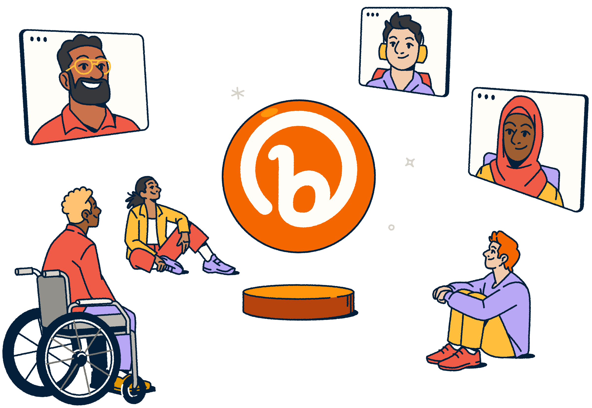 Our commitment to unite us all - pictures of people working together