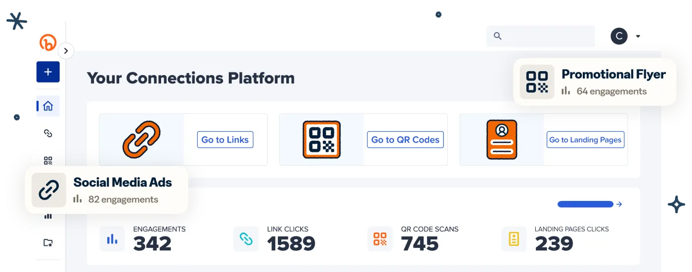 Connections Platform डैशबोर्ड