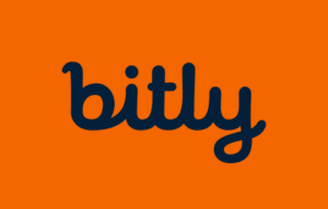 Blitly logo blue in orange background